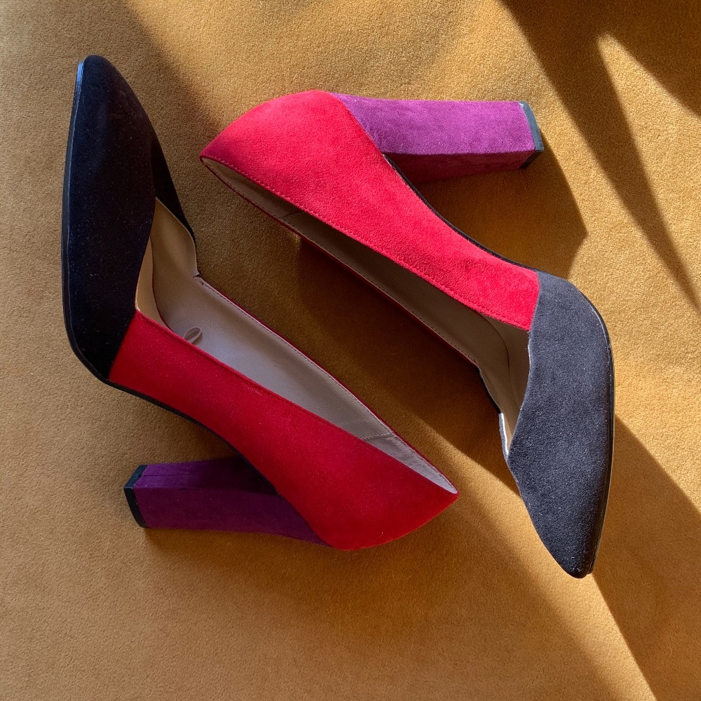 Zara Trafaluc Color Block Heels